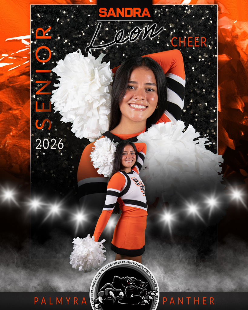 Sandra Cheer Senior Night banner photo