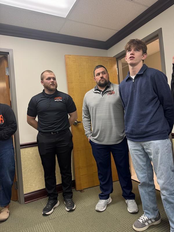Palmyra High School wrestling program spoke to the board about their season