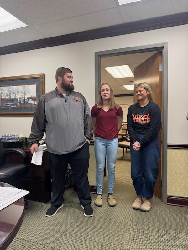 Palmyra High School wrestling program spoke to the board about their season
