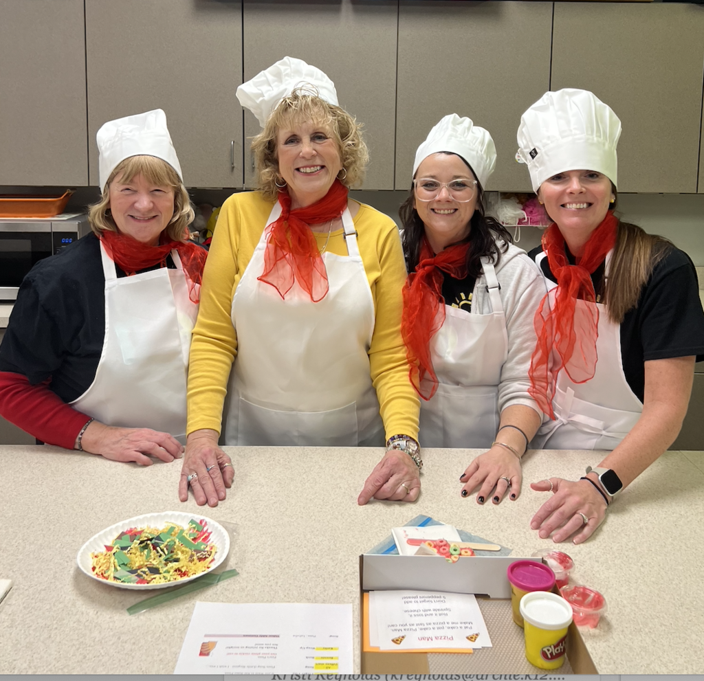 PAT staff pizza party online group connection