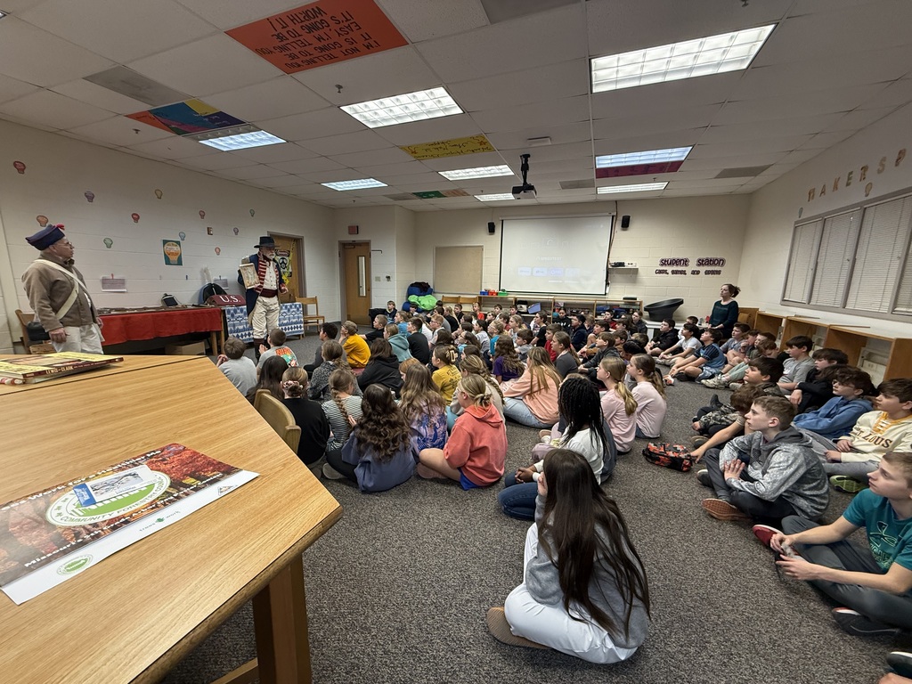 Lewis and Clark presentation with the 5th graders at middle school