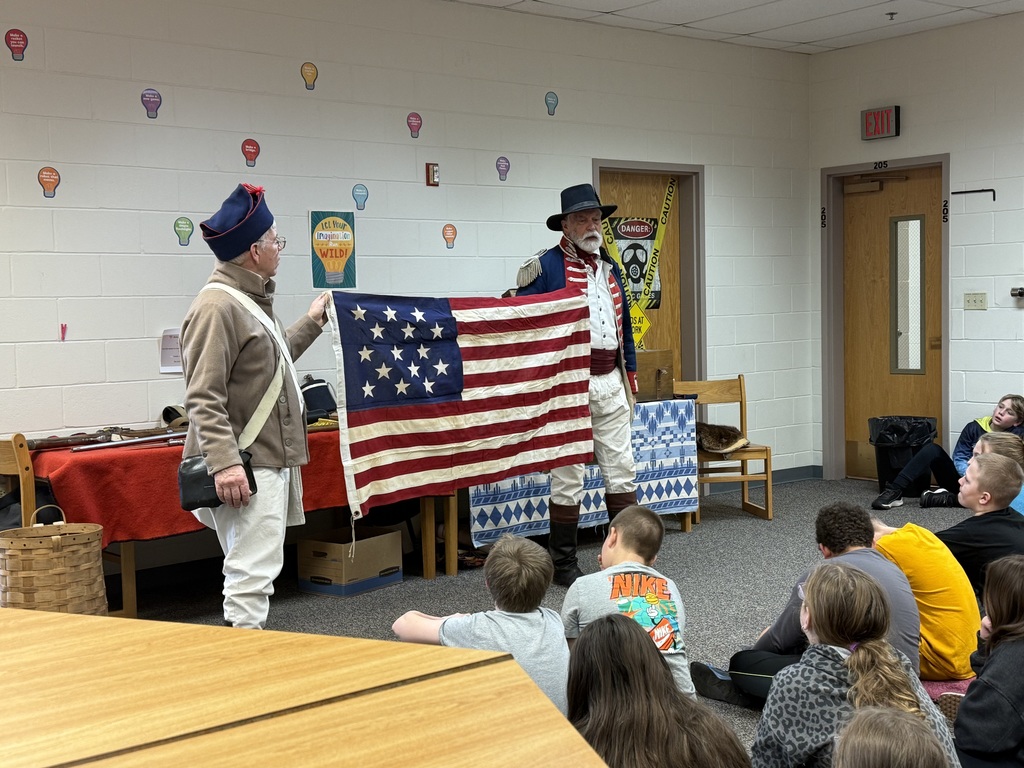 Lewis and Clark presentation with the 5th graders at middle school