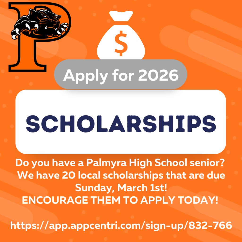 PHS Scholarships due March 1st, apply today on app centri