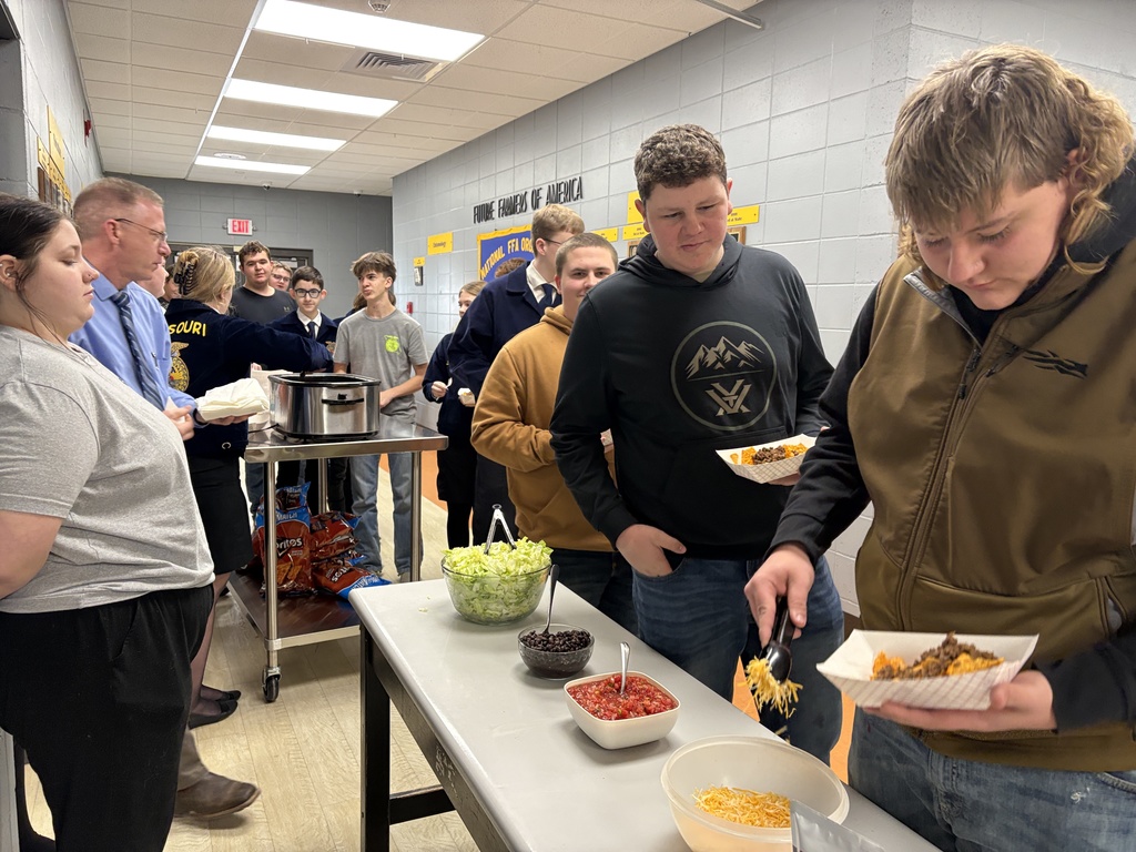 FFA Members provided lunch to staff and FFA members today
