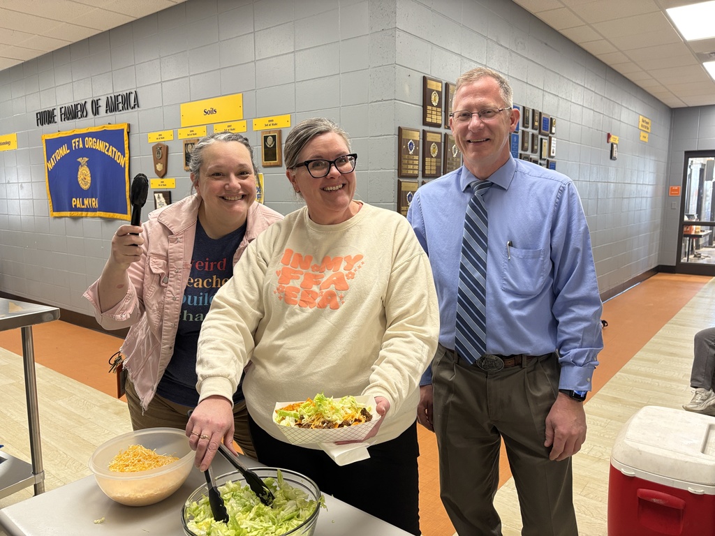 FFA Members provided lunch to staff and FFA members today