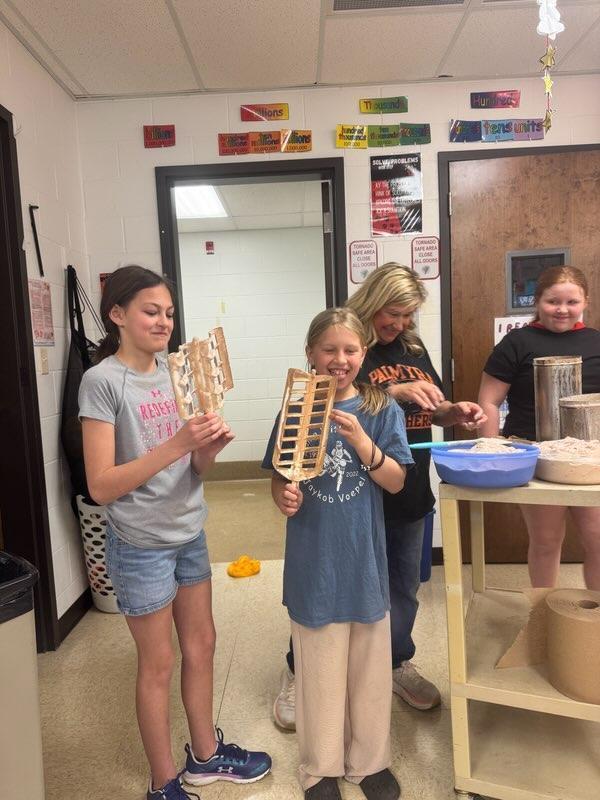 Students in Mrs. Eagan's class made ice cream
