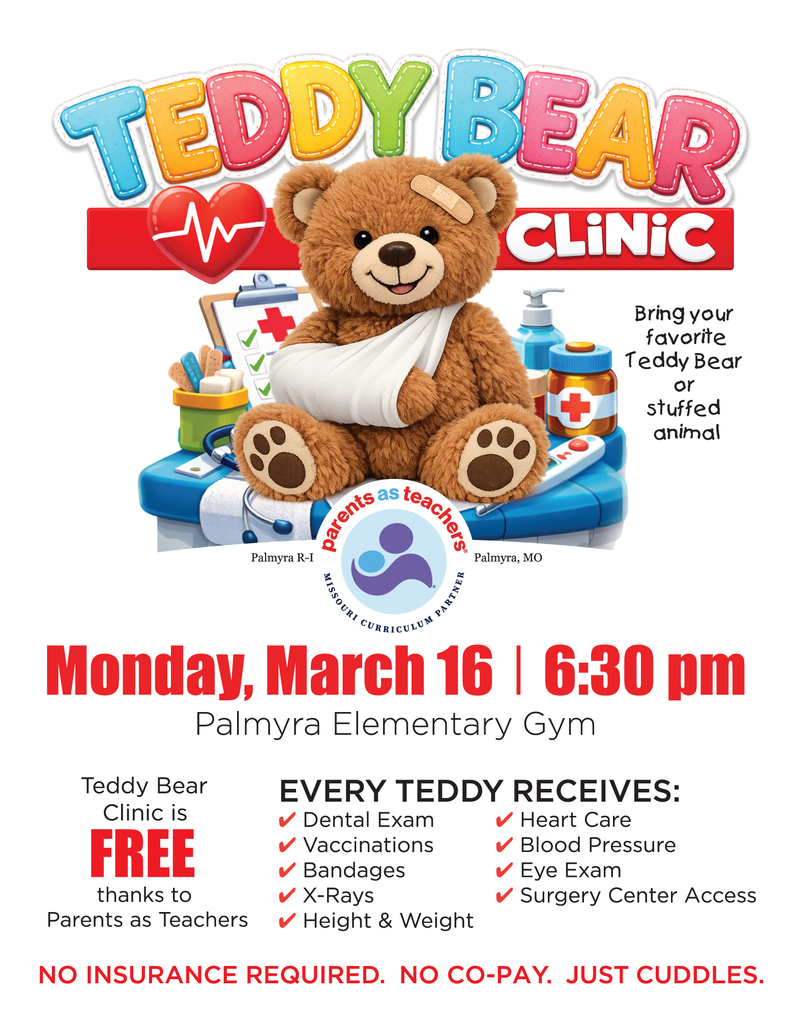 Teddy Bear Clinic Monday March 16th at 6:30 pm