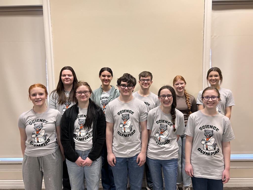 High School Students competing in Science Olympiad team