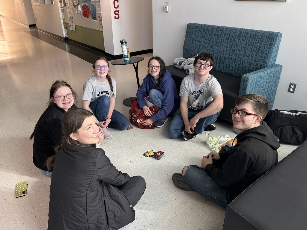 Students competing in Science Olympiad contest