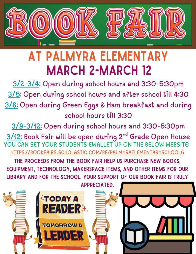 PES Book Fair March 2 - 12 