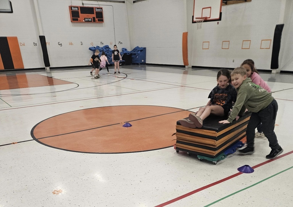 PES students playing olympic games in PE