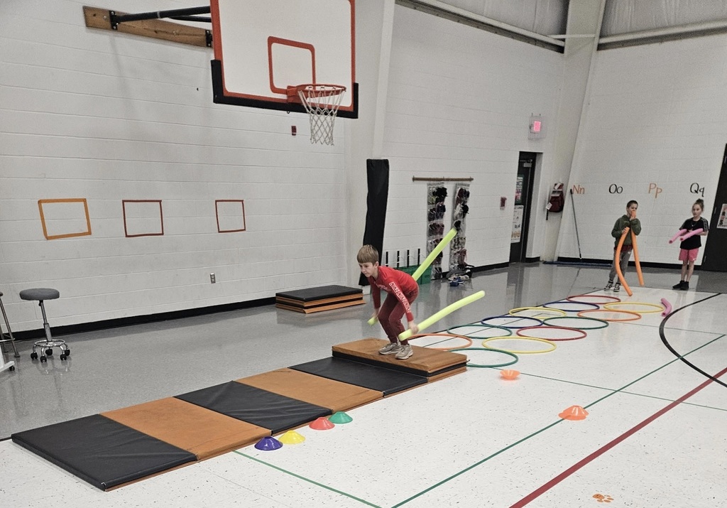PES students playing olympic games in PE