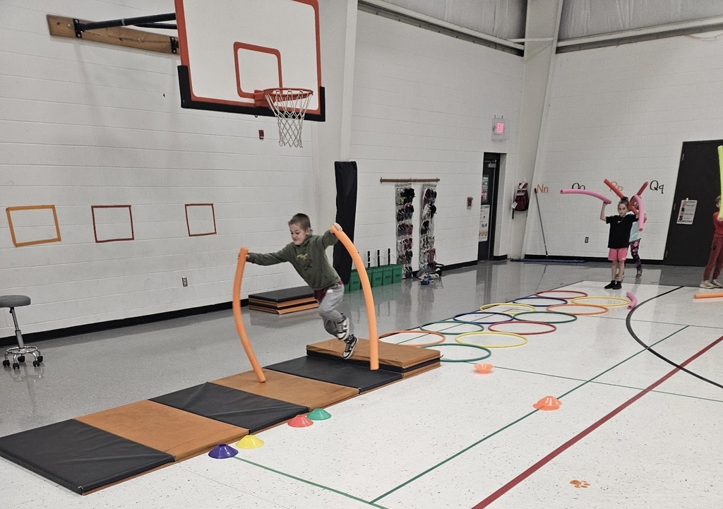 PES students playing olympic games in PE
