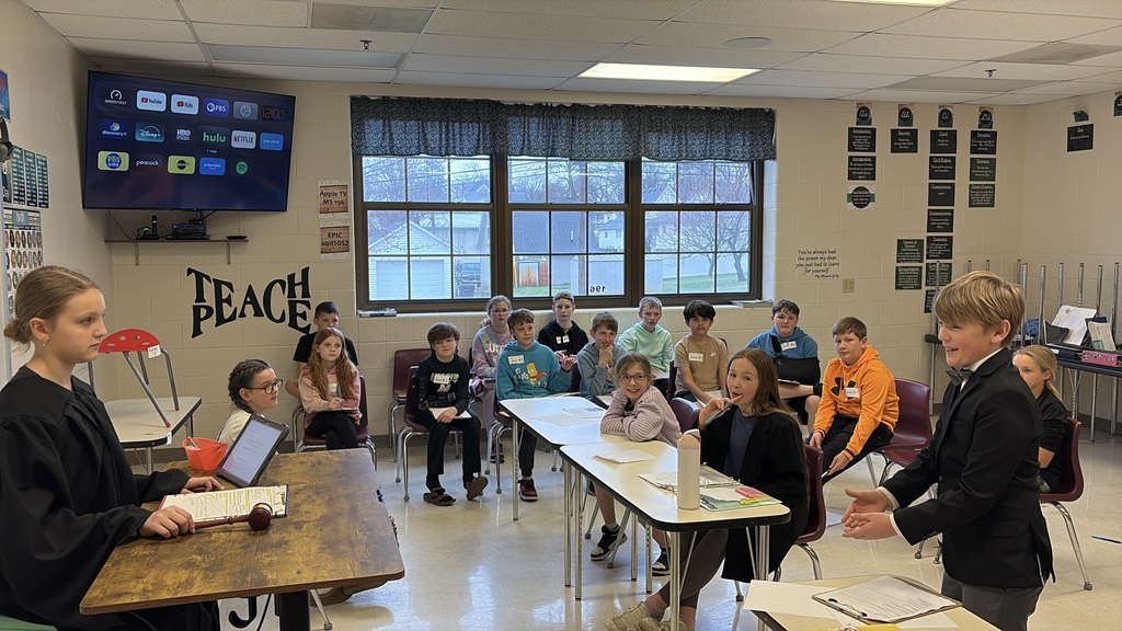 5th grade social studies mock trial classroom