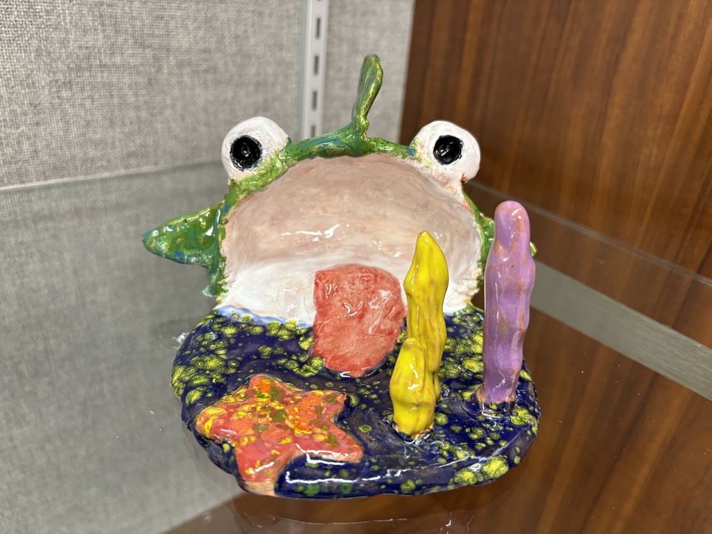 Intro to art high school students pinch pot monsters