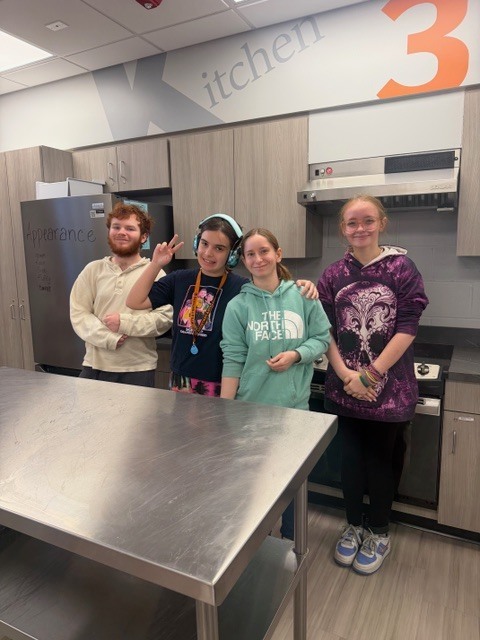 Mrs. LaSala's class making irish soda bread