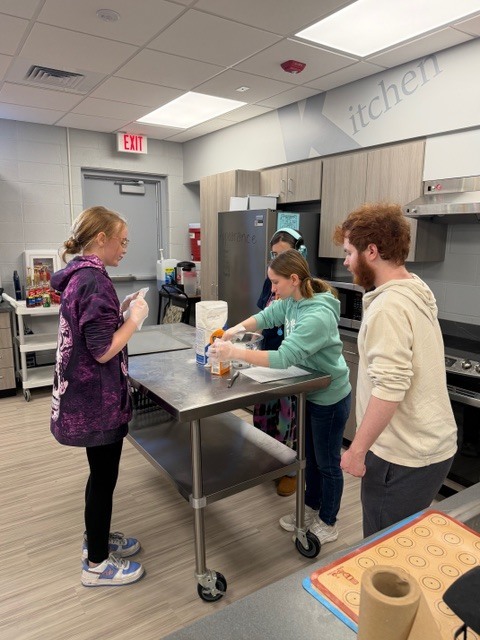 Mrs. LaSala's class making irish soda bread