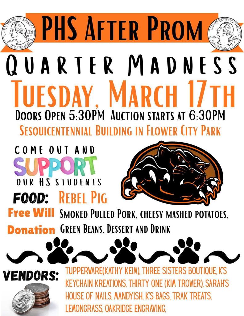 PHS After Prom Quarter Madness