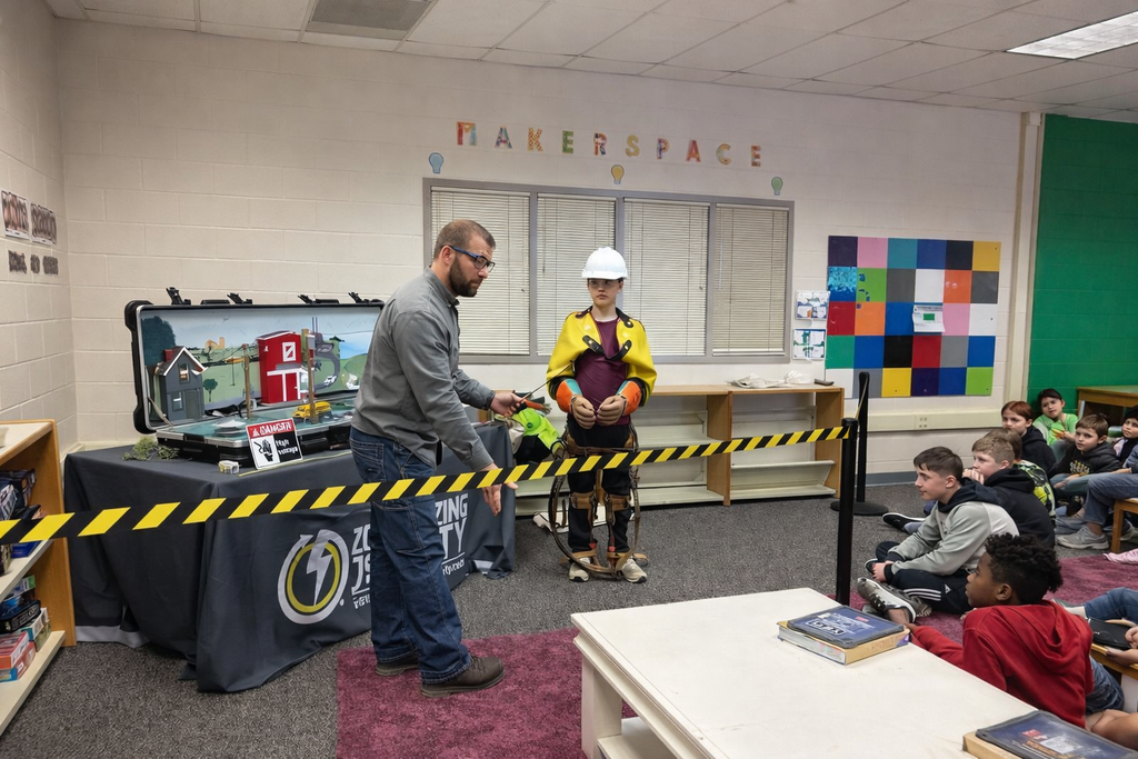 Energizing Safety demonstration at Middle School