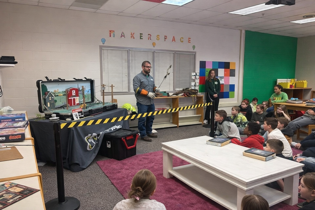 Energizing Safety demonstration at Middle School