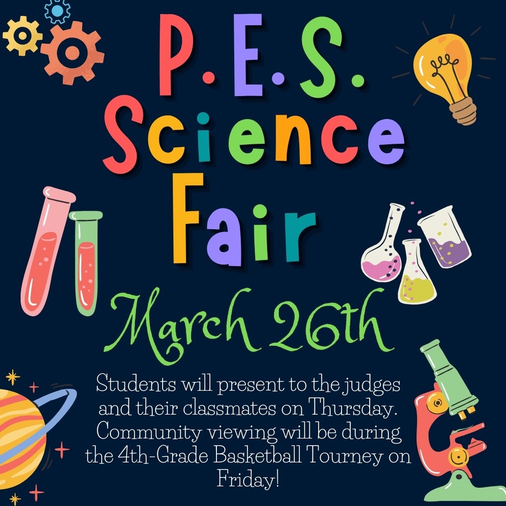 PES Science Fair March 26th