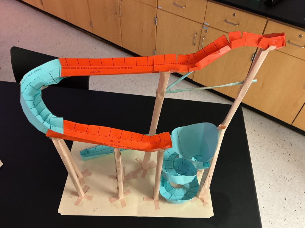 Integrated Science roller coaster project challenge
