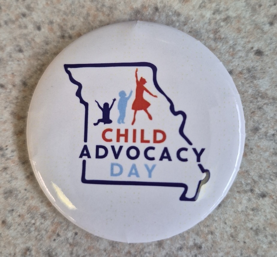 Button for Child Advocacy Day