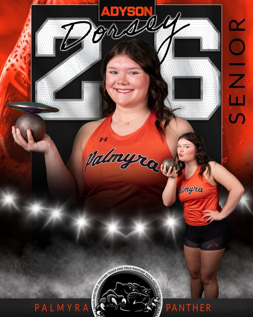 Senior track recognition banner, Adyson