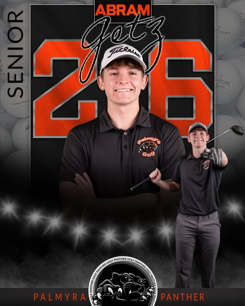 golf senior banner picture - Abram