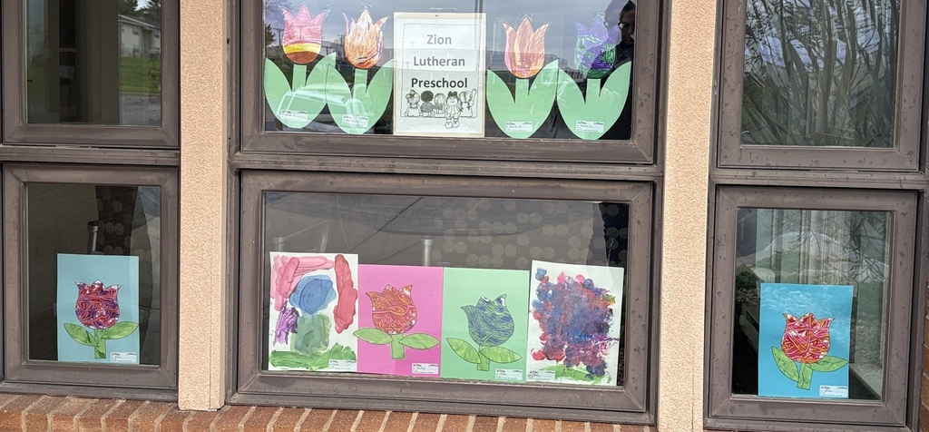 Zion Lutheran Preschool flower artwork