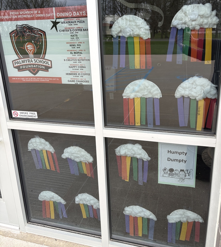 Artwork rainbows created by early childhood students at Humpty Dumpty