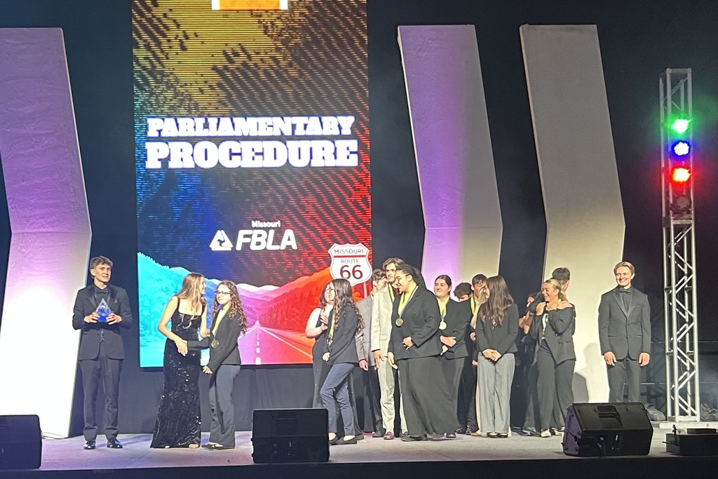 Palmyra High School FBLA team who placed in Parliamentary Procedure competition