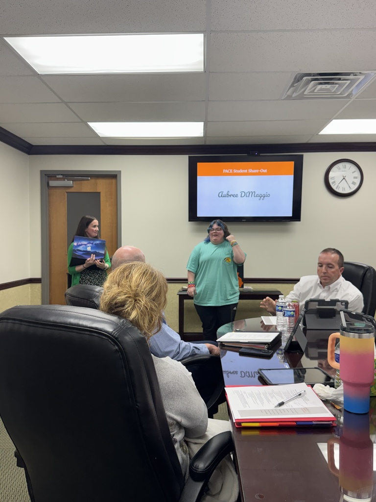 PACE student presents her experience with the program at the board meeting