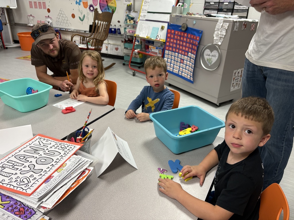 Student working on activity during Kindergarten prep night