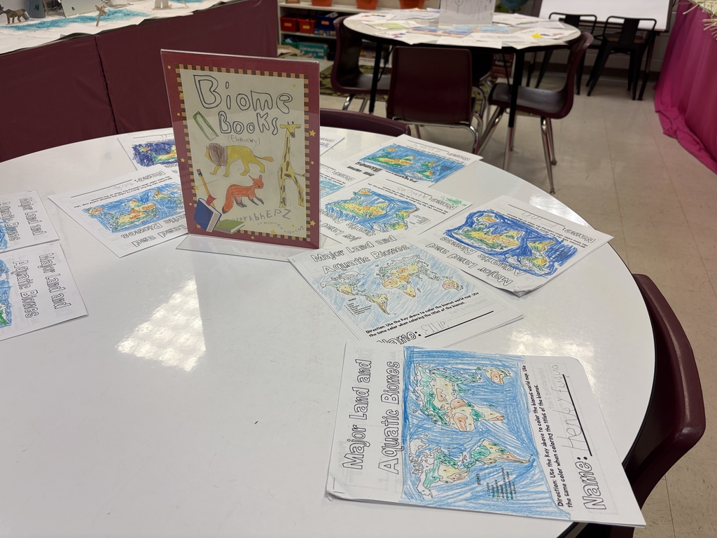 PACE open house Biome Books made by students