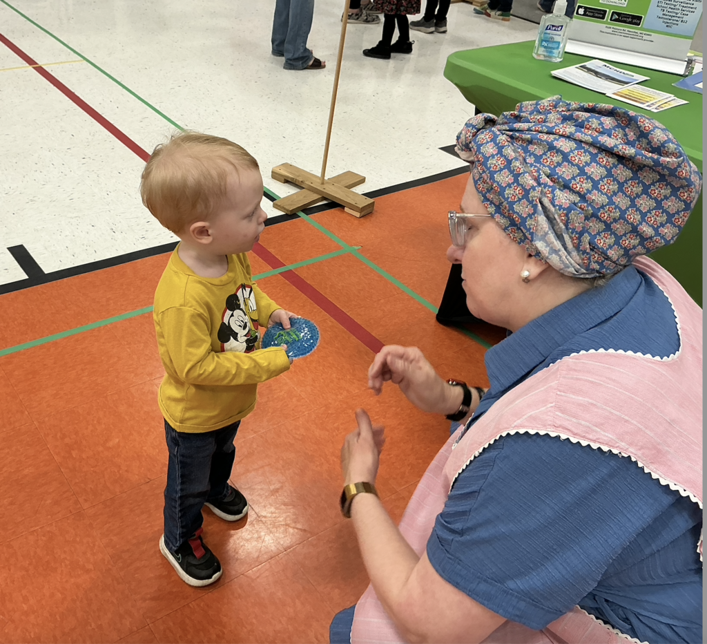 Students participating in PAT Teddy Bear Clinic