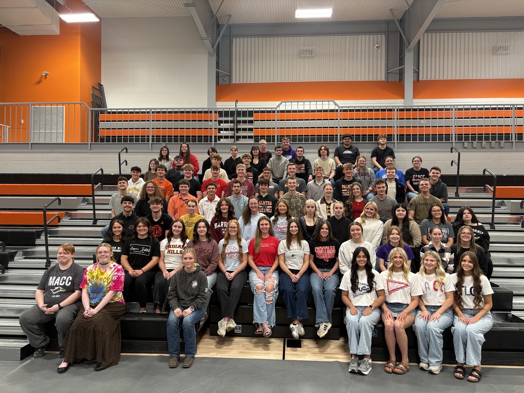 Seniors gather in high school gym to celebrate decision day
