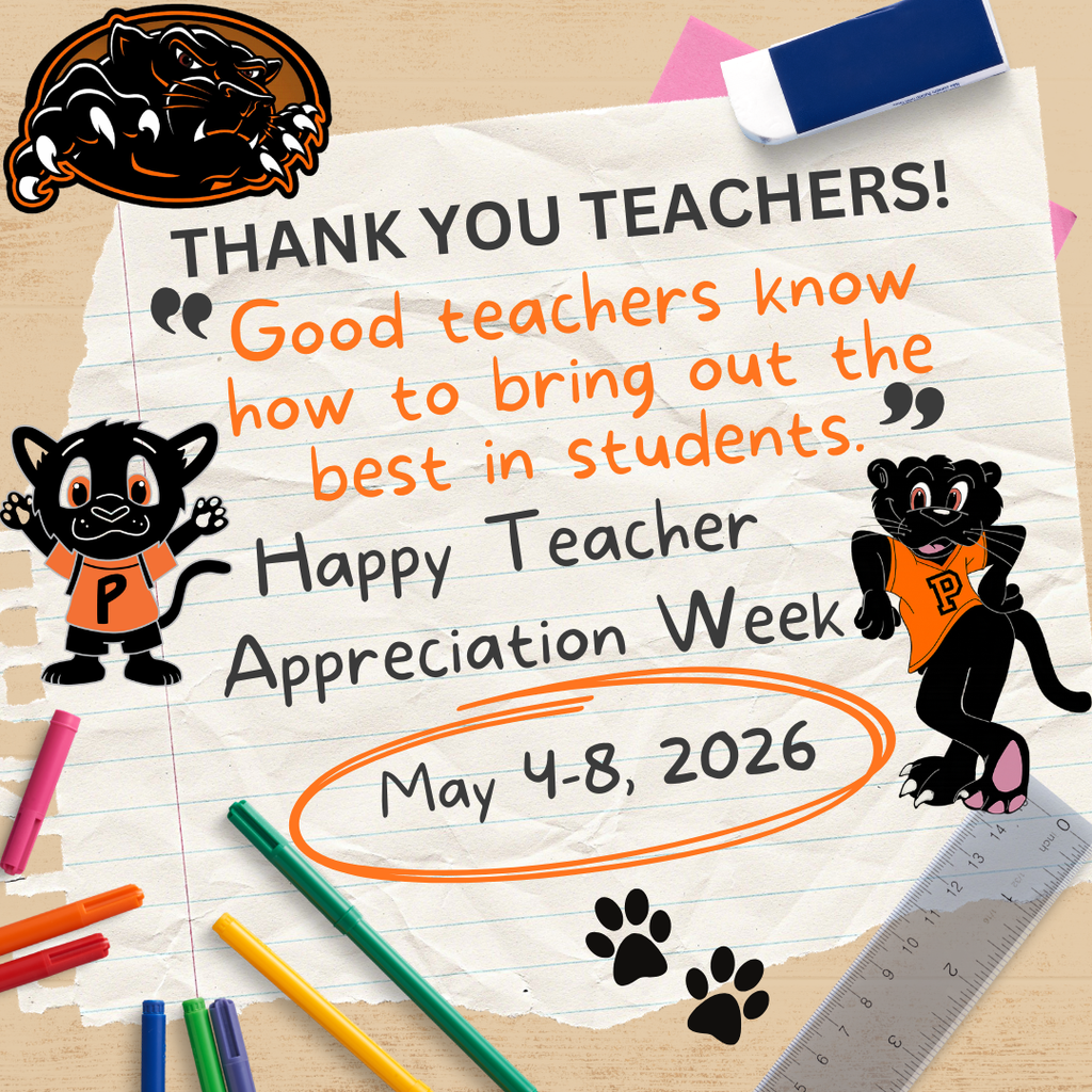 Thank you teachers! Teacher appreciation week, May 4 - 8, 2026 