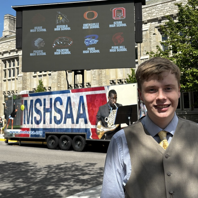 student at state music festival 