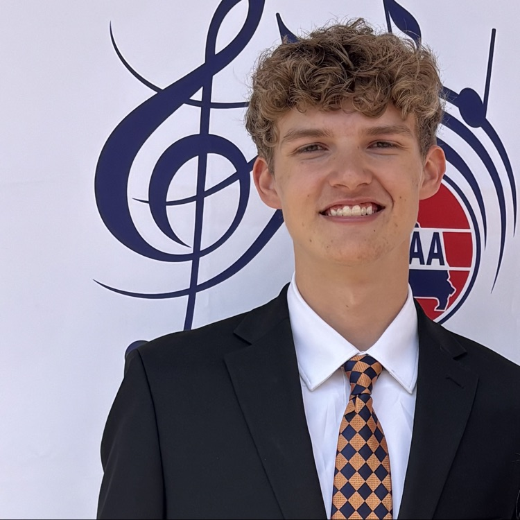 student at state music festival 