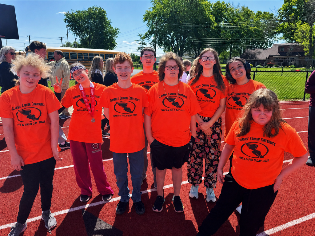 Students competing in CCC Track and field day