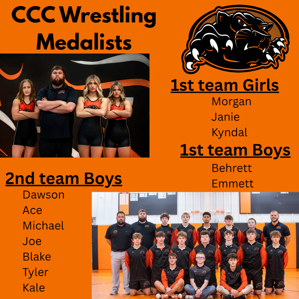 CCC Wrestling Medalists 2026