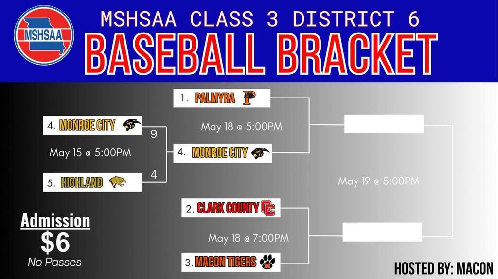 MSHSAA Baseball Bracket