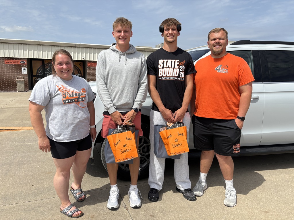 2 track and field athletes and 2 coaches leaving for state track and field championships