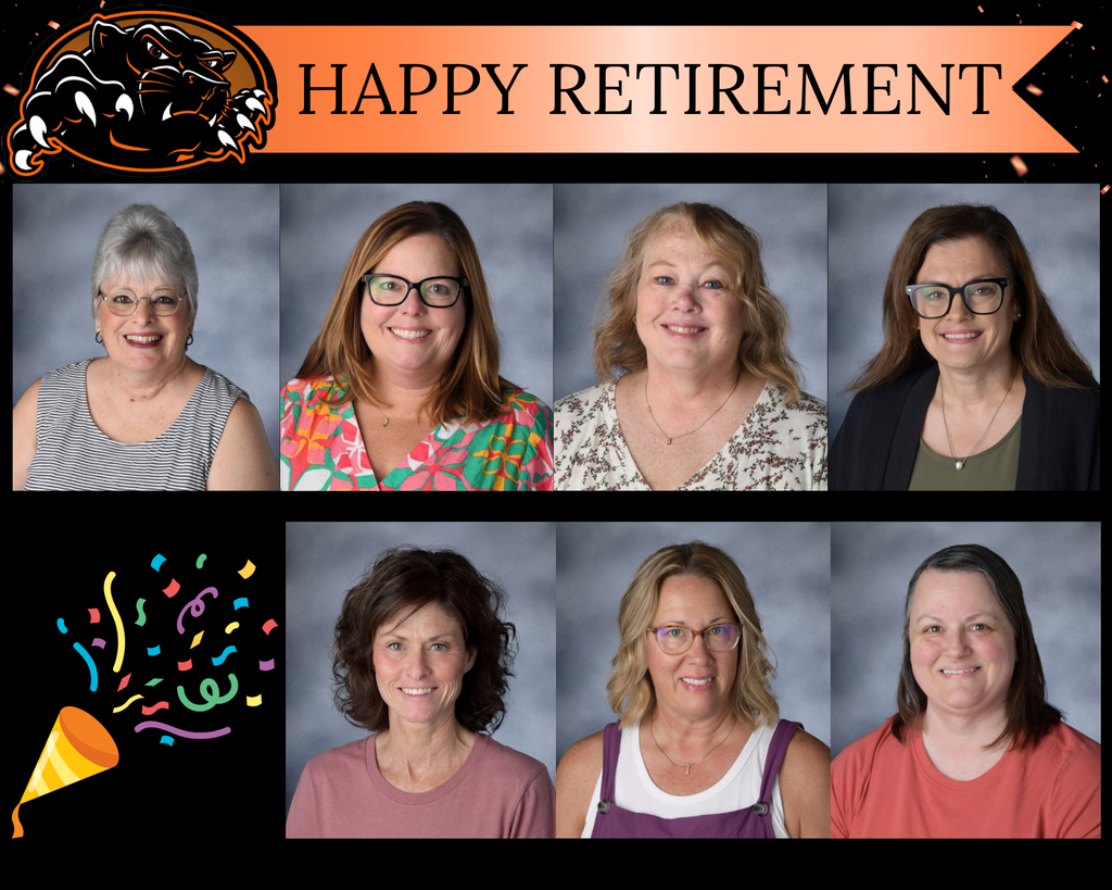 Happy Retirement to our 7 staff members who retired this school year