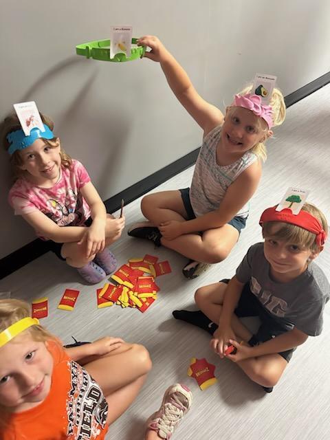 PES Students during summer school playing board games