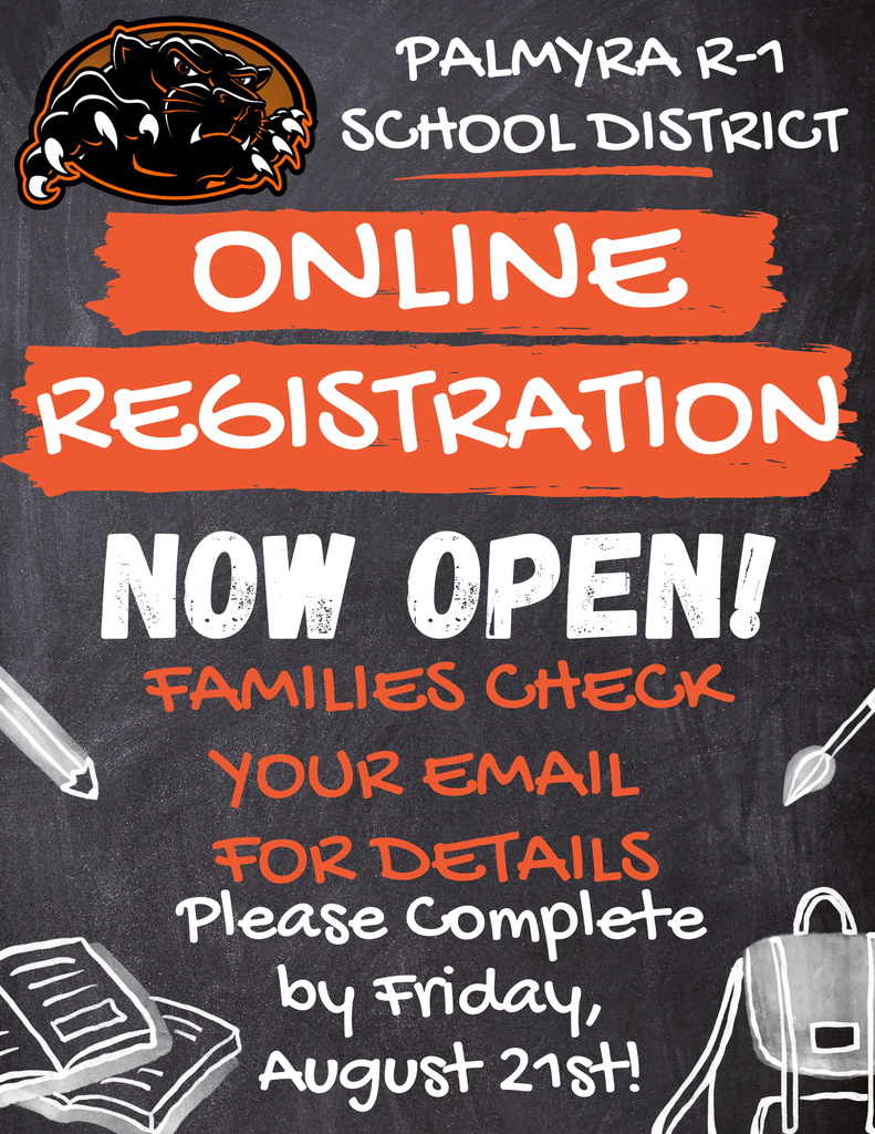 Online Registration is now live! Please Complete by Friday, August 21st