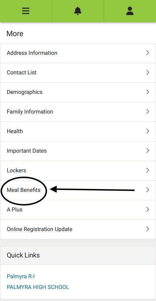 Meal benefits in OLR