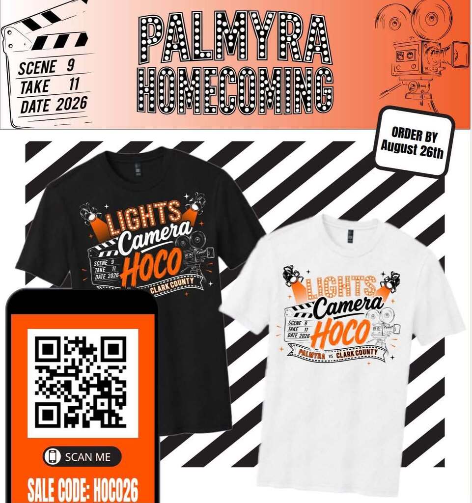 Palmyra Homecoming shirt orders
