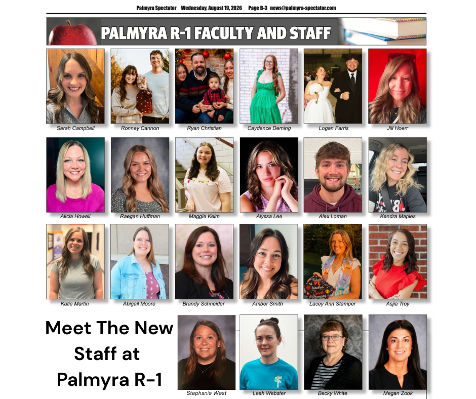 Meet the new Staff at Palmyra R1